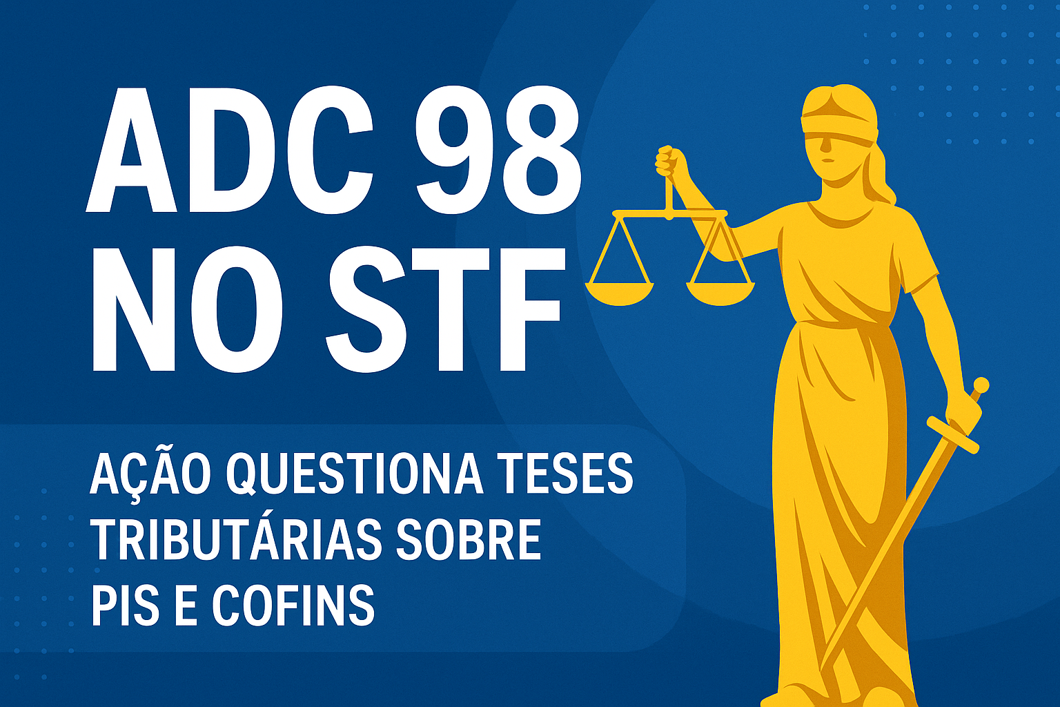 ADC 98: Governo busca encerrar teses tributárias sobre PIS e COFINS com nova ação no STF