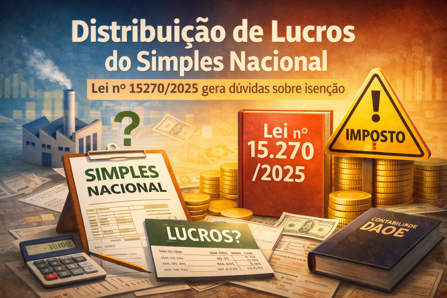 Distribuição de lucros no Simples Nacional gera dúvidas após nova lei do Imposto de Renda